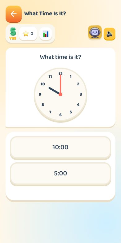 What Time Is It? — Age 5