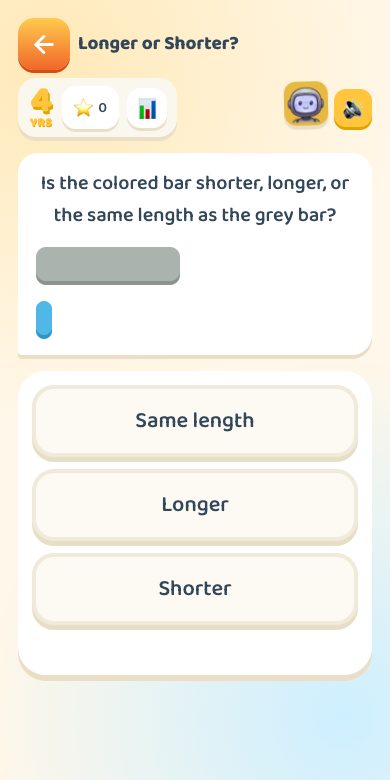 Longer or Shorter? — Age 4