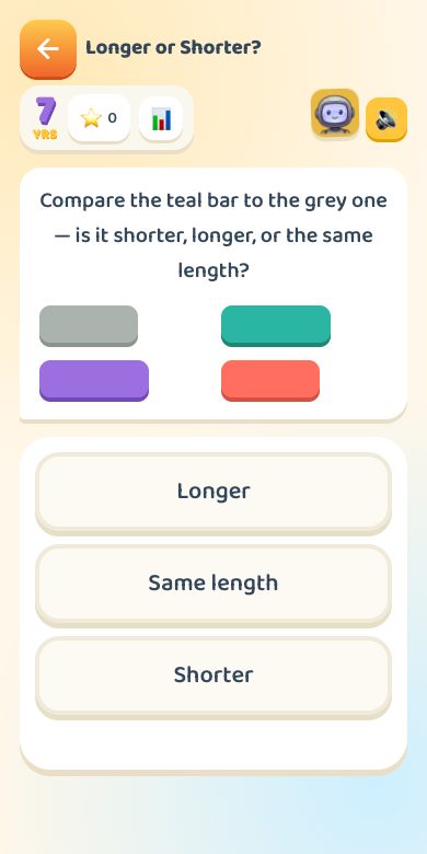 Longer or Shorter? — Age 7