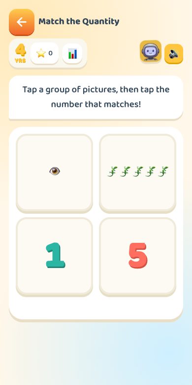 Match the Quantity — Age 4