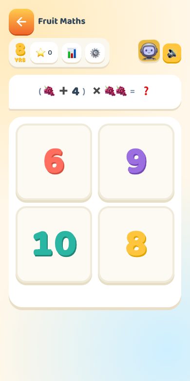 Fruit Maths — Age 8