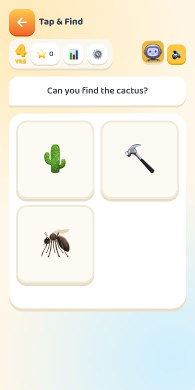 Tap & Find — Age 4