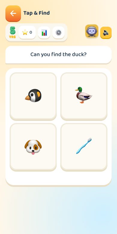 Tap & Find — Age 5