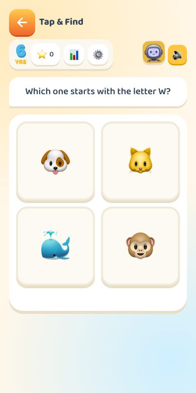 Tap & Find — Age 6